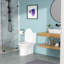 Toilette une pièce en céramique