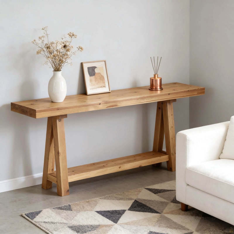 Table basse, table d'entrée en bois