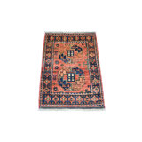 Teinture naturelle rouge corail 2 pi 1 po x 2 pi 10 po, motif Ersari afghan avec pieds d'éléphant. Tapis oriental en laine pure noué à la main 741D343C68F6487AB396F783F3F00629