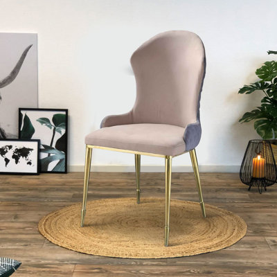 Chaise d'appoint rembourrée beige