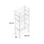 Étagère de rangement pour équipement de sport H 74,5 po x l 35,71 po x P 17,99 po 