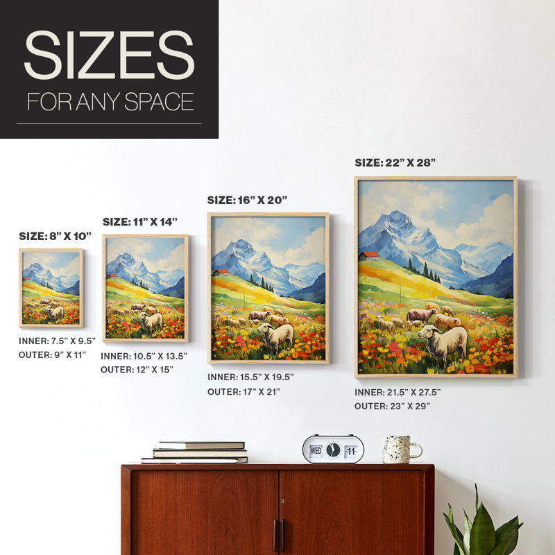 LANDSCAPES Series CCXL, reproduction encadrée - bois massif, H 15 po x l 12 po