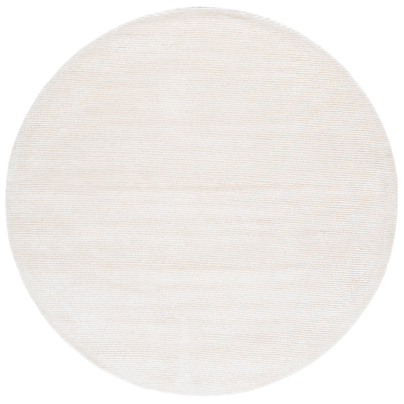 Tapis en laine / ivoire touffeté à la main Alpers, Rond 6 pi