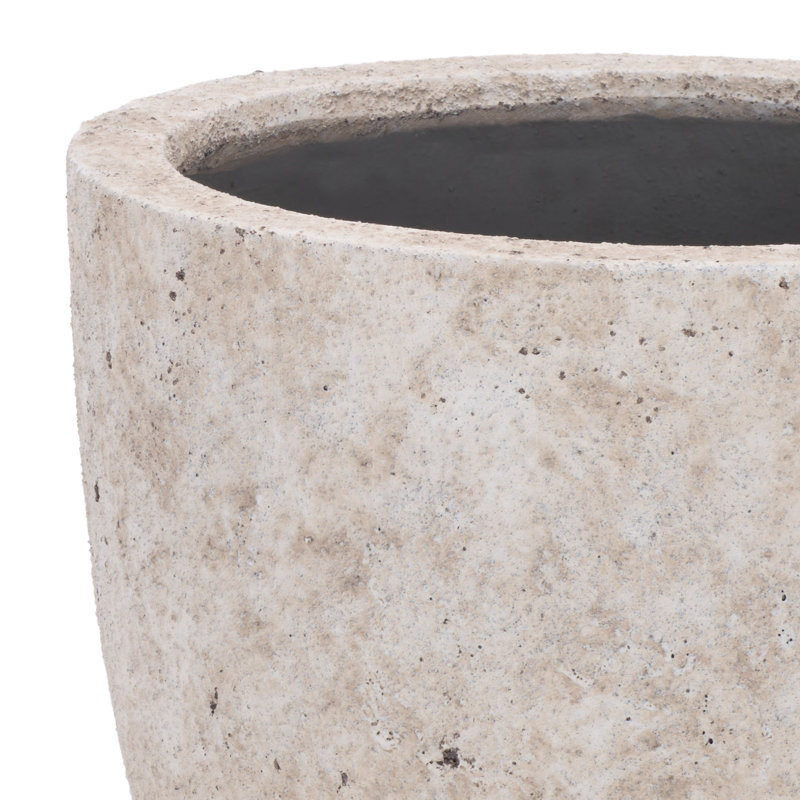 Ella Planter Pot, 14.2 x 14.2 x 18.1, Antique White