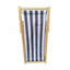 Chaise longue pliante Populus Wood Stripe Blue Stripe