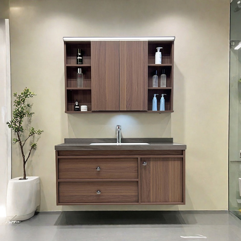 Modern light luxury style bathroom cabinet