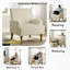 Chaises d'appoint confortables, pieds modernes en velours côtelé de style moderne pour la maison