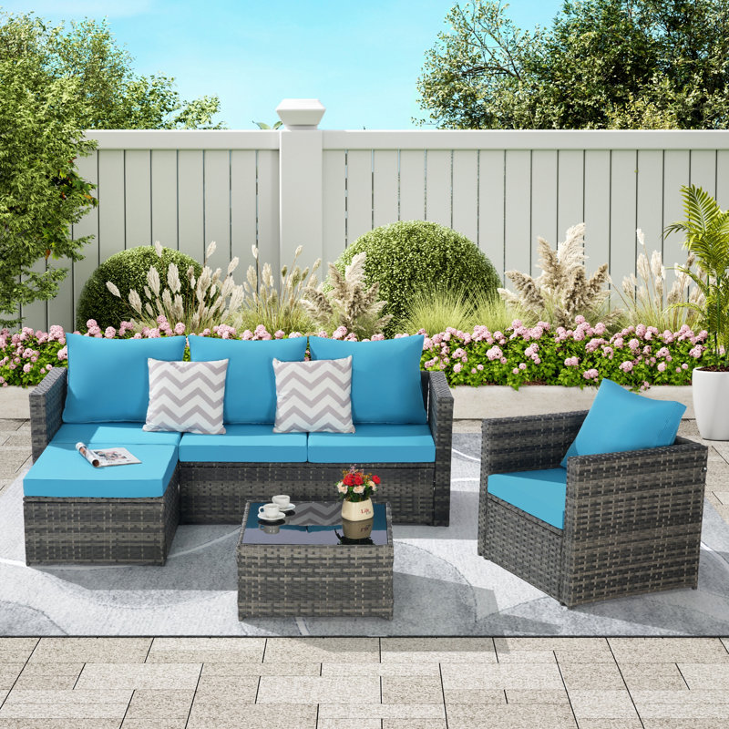 Ensembles repas pour patio, Bleu clair