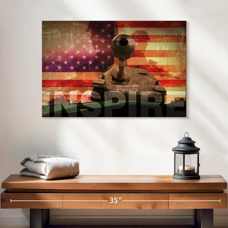 Inspire militaire, H 16 po x l 24 po