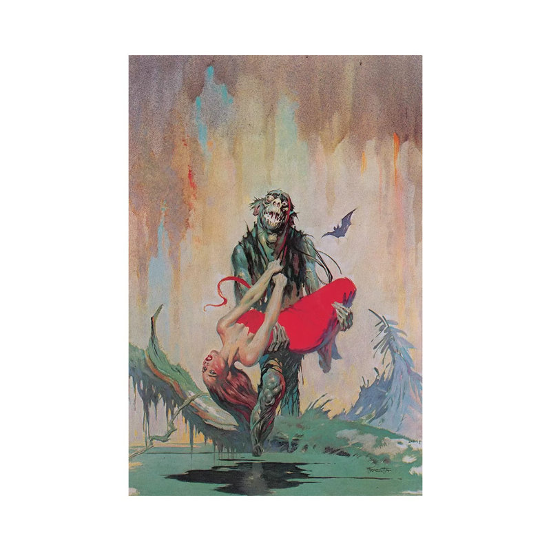 Monster Men 1 Piece Painting on Canvas, 30.48cm H x 20.32cm W x 1.91cm D, Wrapped Canvas