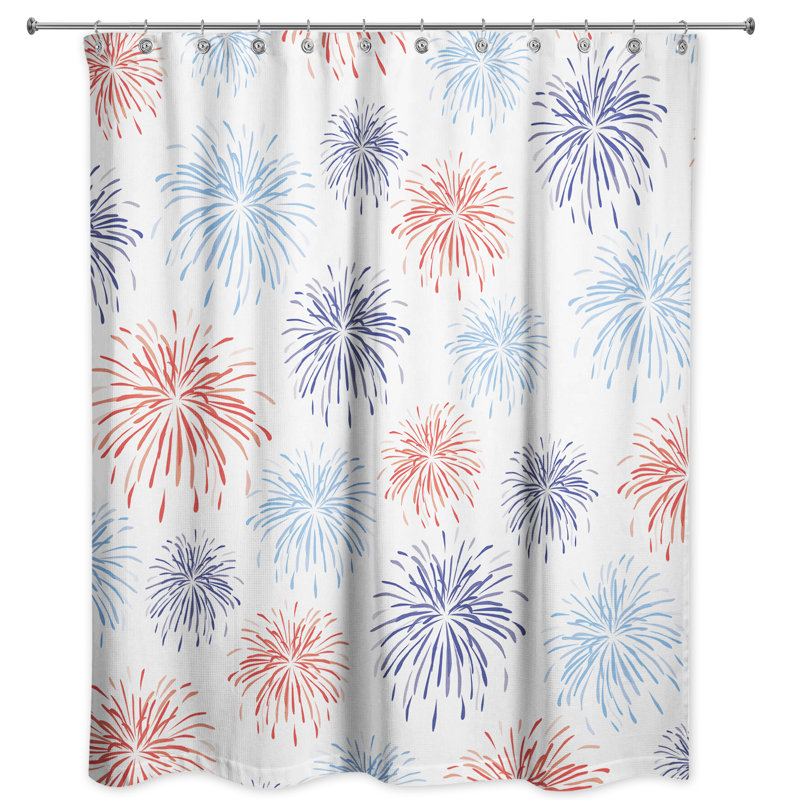 Rideau de douche simple fireworks Manufahi