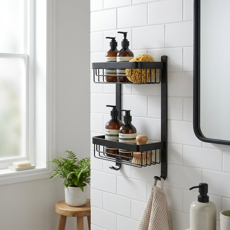 Aluminium Storage Metal Bathroom Shelves
