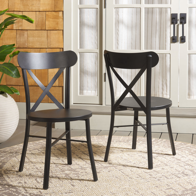 Core Cross Back Chair Set Of 2, White
