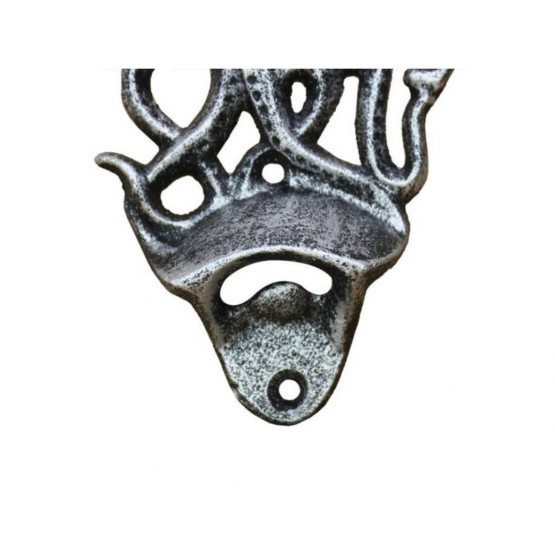 Ouvre-bouteille Faxon Octopus, Argent antique