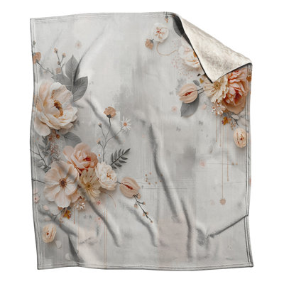 Couvertures à motif floral pastel