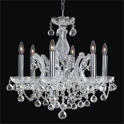 Lustree 6 lumières façon bougie/classique Hendren