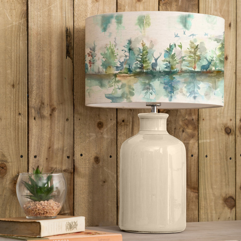 Elspeth Ceramic Table Lamp, Cream