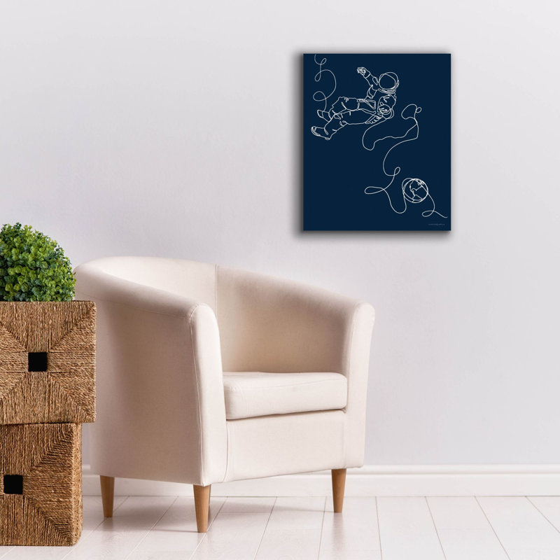 Toile épique «Lines In Space 1» par Kamdon Kreations, 20 po x 24 po