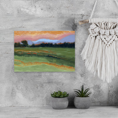 Art contemporain contemporain, paysage cheval abstrait, montagne