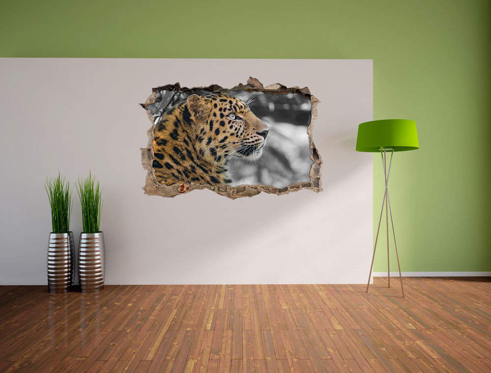 Majestätischer Leopard mit kühnem Look Wandsticker