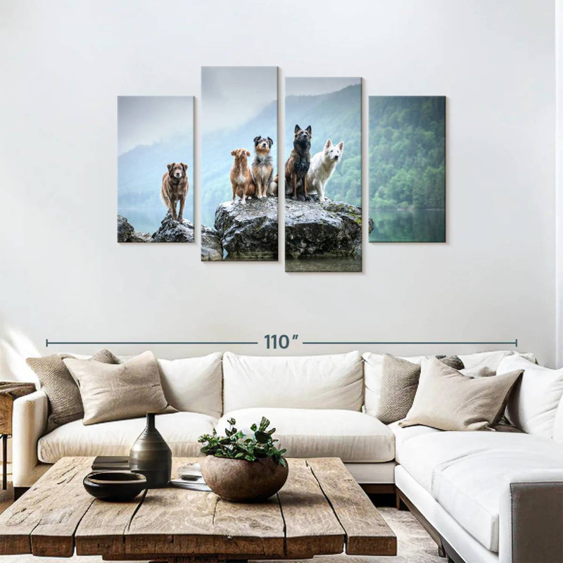Dog Alliance, 48" H x 75" W
