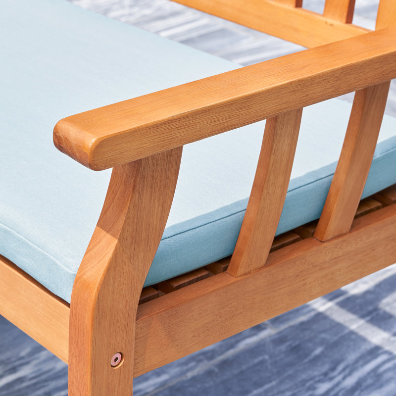 Solid Wood Eucalyptus Outdoor Bench