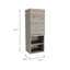 Armoire de salle de bain à 2 tablettes