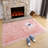 Halle-Mia Shag Fluffy Faux Sheepskin Area Rug in Pink-2042097554