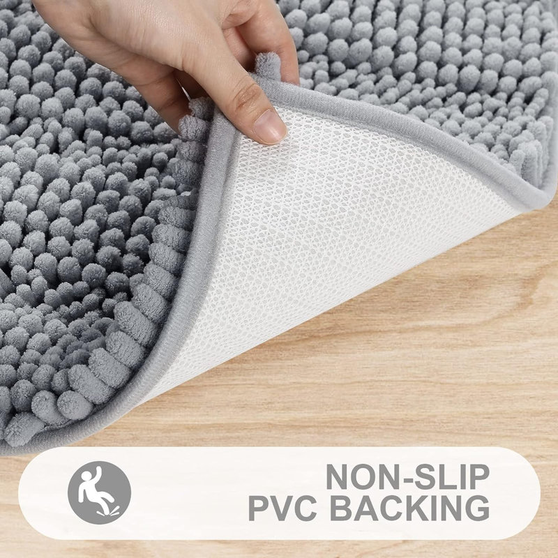 Watervliet Non-Slip Bath Mat, Grey