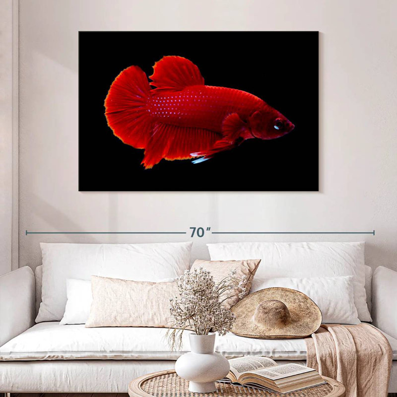 Brampt Vibrant Red Betta, 20'' H x 30'' W