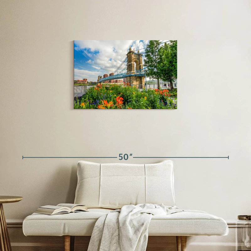 Lilie Roebling Suspension Bridge, 20" H x 30" W