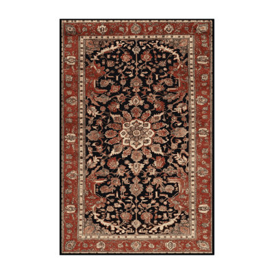 Machine Washable Persian Brown Area Rug