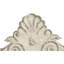 Décoration murale sculptée en bois blanc patiné 33 po, porte de campagne 33 po