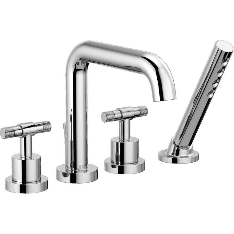 Litze® Roman Tub Faucet, Chrome, T-Lever