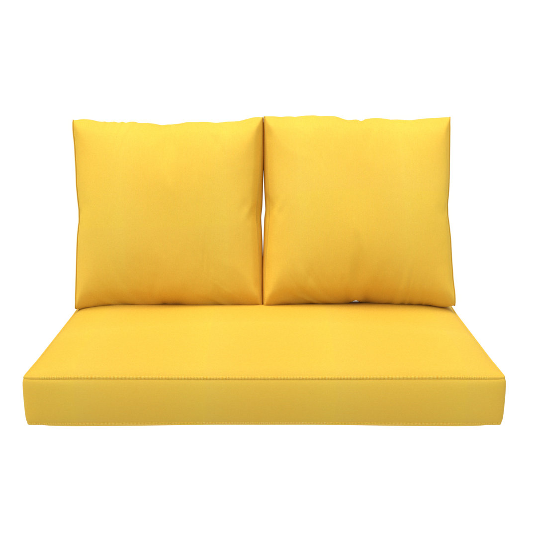 Sunbrella Outdoor Loveseat Cushion, Deep Seat/Back Replacement Cushion 5 Inch