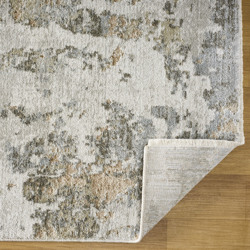 Tapis délavé à motif de pierre Djerf, Rectangle 9'6" x 12'10"