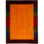 Hand-Knotted High-Quality Red and Orange Area Rug