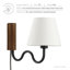 Applique murale en noyer noir Sunlit Squiggle Arm-101991366