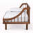 Finesse Twin Daybed in Walnut Brown Custom Finished Wood, 34.42'' H X 41'' W X 76.88'' L