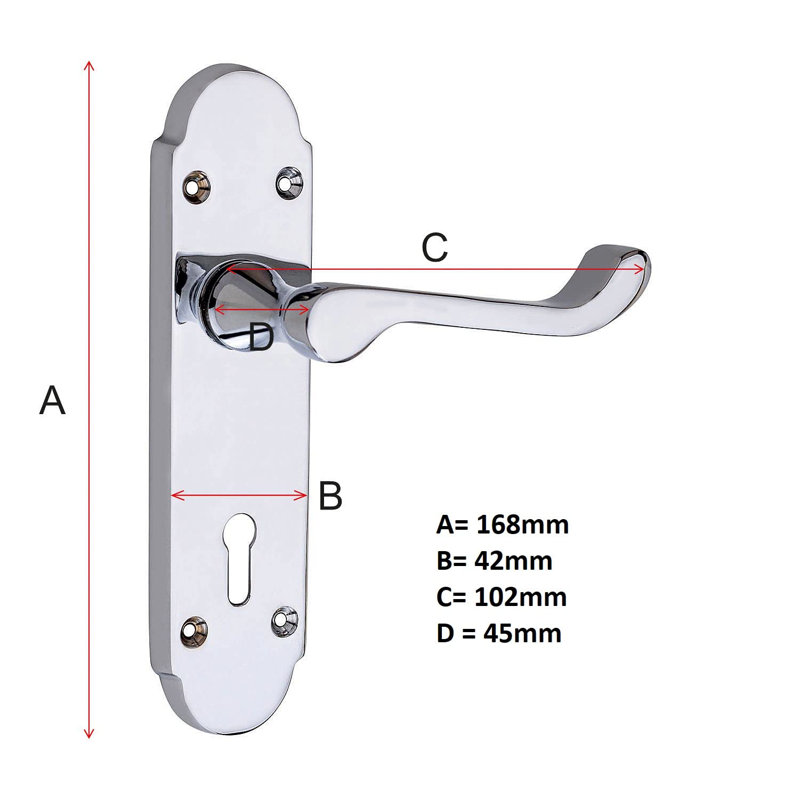 Scroll Door Handles Lever Lock