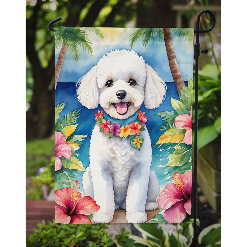 Drapeau de jardin en polyester double face H 15,5 po x l 11,25 po