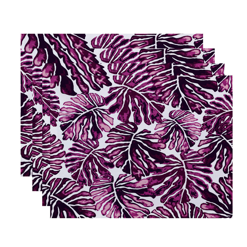 Ensemble de napperons 4 pièces Springdale, Mauve