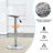     Kimara Modern Rotation Pneumatic Height Adjustment 40" Counter Stools (Set of 2)-948509017