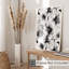 Impression florale noire et blanche I, art moderne sans cadre-1581725089
