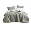 Édredon gris double / grand - couche de faux confort réversible à 100% pour améliorer votre chambre à coucher avec envers extérieur 2 taies décoratives Profitez d'une nuit de rêve-119105967