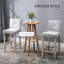 Tabourets de bar rembourrés confortables de style moderne en polyester, idéaux pour les cuisines et les espaces sociaux