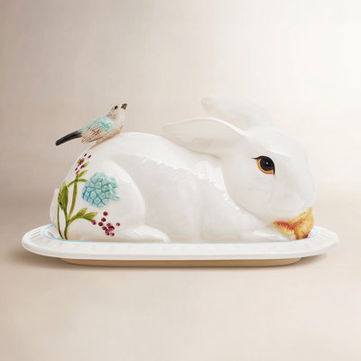 Fitz And Floyd Meadow Butter Dish