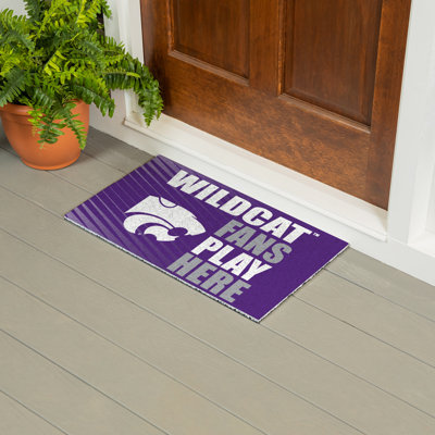 Kansas State University Fan PVC Mat, 28"x16"