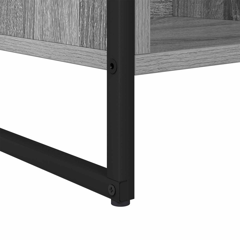 108cm H x 68cm W Steel Book Cabinet Bookcase, Grey Sonoma