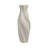 Modern Stoneware Vase with Sculptural Swirl Design - Decorative White Table Vase for Contemporary Living Room, Bedroom, or Office Decor - 20" Tall Elegant Accent for Floral Arrangements or Standalone Display